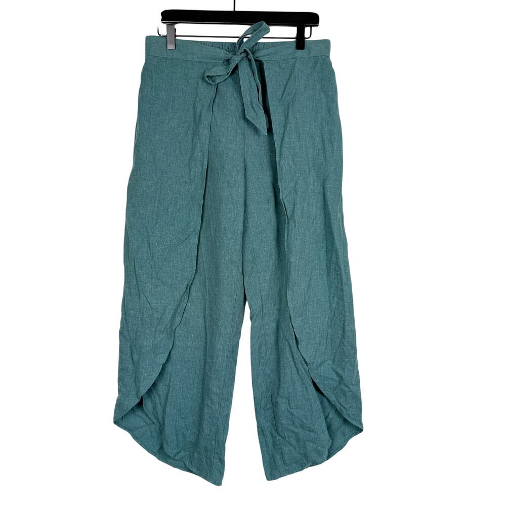Patagonia Garden Island Pant Tasmanian Teal High Rise Hemp Blend - M